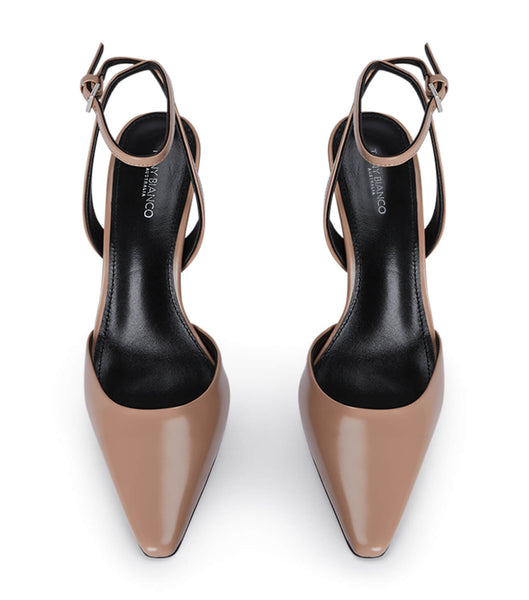 Beige Tony Bianco Eden Latte Hi Shine 10.5cm Stiletto Heels | UPHTG59953