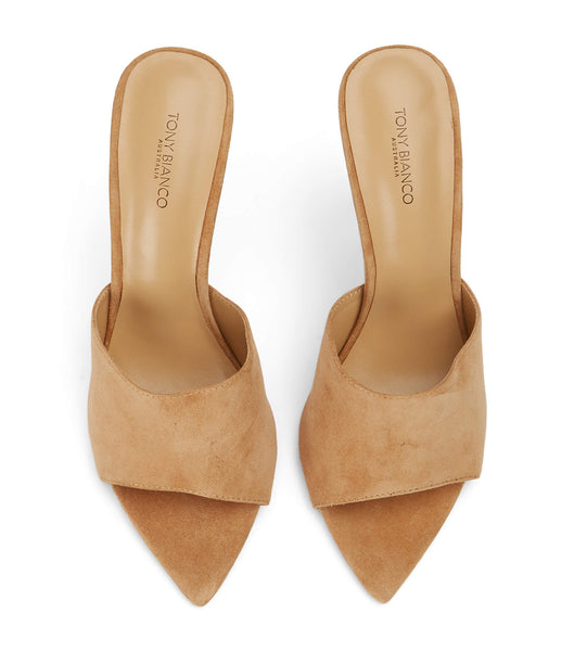Beige Tony Bianco Maximus Butterscotch Suede 10.5cm Stiletto Heels | BPHSO30093