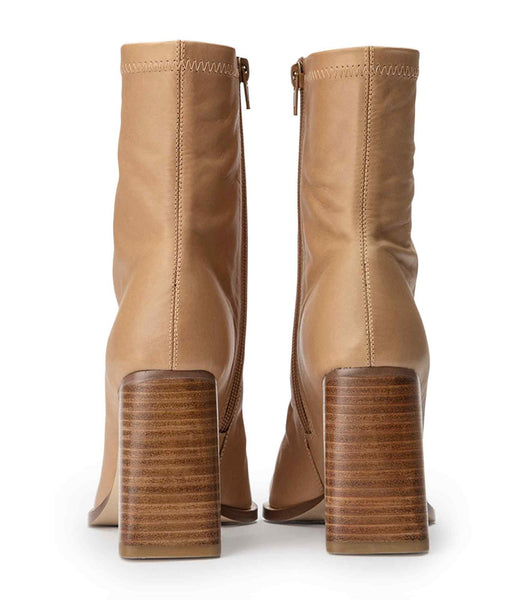 Beige Tony Bianco Rover Caramel Venice 8.5cm Heeled Boots | MPHFT52255