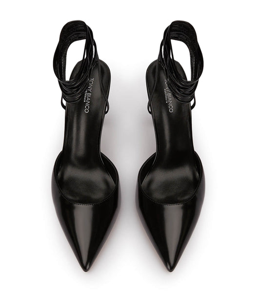 Black Tony Bianco Acer Black Hi Shine 10.5cm Stiletto Heels | BPHSD35341