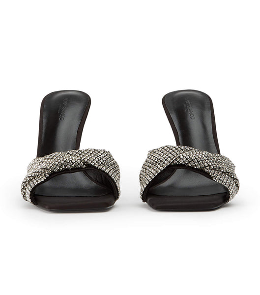 Black Tony Bianco Fringe Crystal/Black 10.5cm Stiletto Heels | BPHSO62442