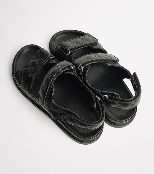 Black Tony Bianco Hiranni Black Sheep Nappa 3.5cm Sandals | PHNZX99261
