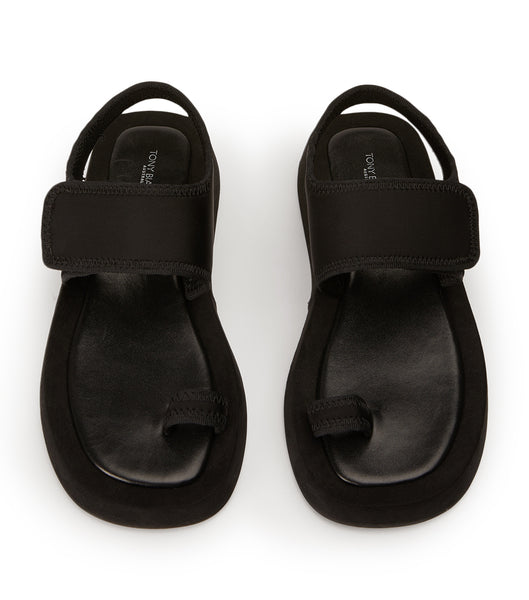 Black Tony Bianco Iso Black Neoprene 3.5cm Sandals | TPHPQ34355