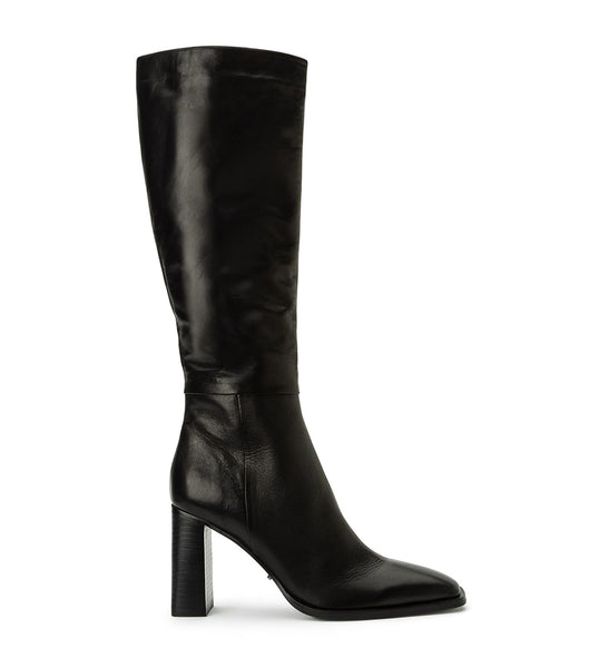 Black Tony Bianco Rylee Black Venice 8.5cm Knee High Boots | UPHTG73779