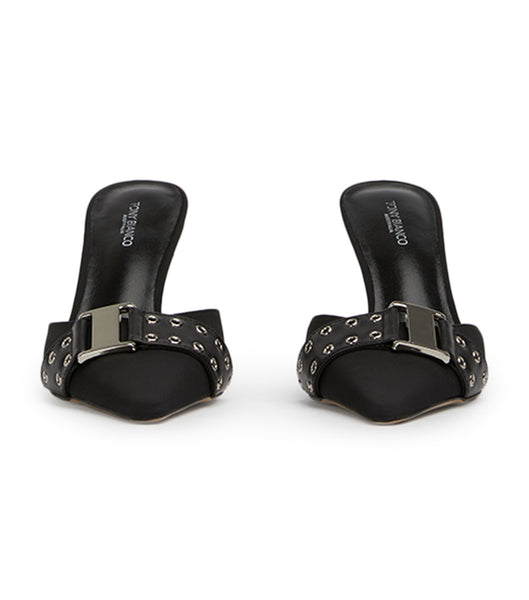 Black Tony Bianco Samma Black Grosgrain/Black Como 8cm Low Heels | PHEAH28911