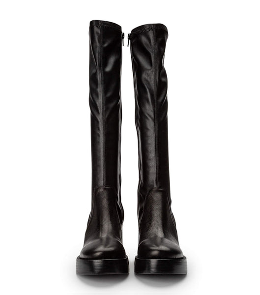 Black Tony Bianco Tibby Black Venice/Black Venezia 9cm Knee High Boots | PHDFL73924
