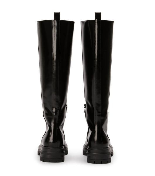 Black Tony Bianco Welly Black Hi Shine 4.5cm Knee High Boots | PHNZX74395