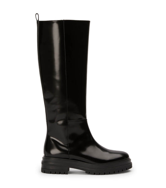 Black Tony Bianco Welly Black Hi Shine 4.5cm Knee High Boots | PHNZX74395