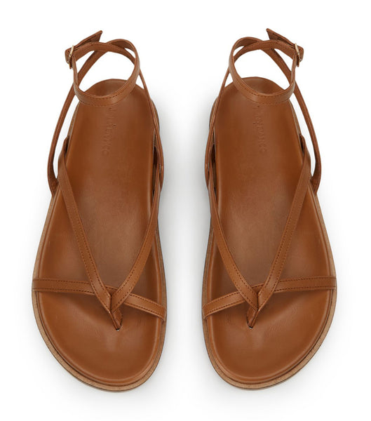 Brown Tony Bianco Lucie Tan Nappa 1.5cm Sandals | PHDYB95217