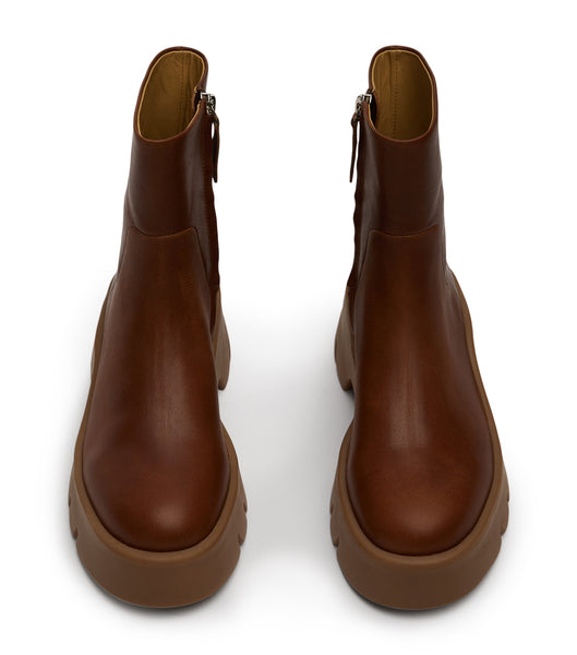 Brown Tony Bianco Rumble Cognac 5.5cm Combat Boots | EPHVG29000
