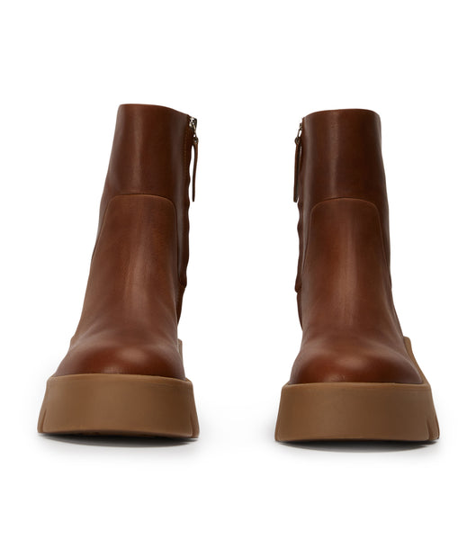 Brown Tony Bianco Rumble Cognac 5.5cm Combat Boots | EPHVG29000