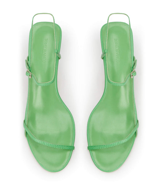 Green Tony Bianco Caprice Acid Green 7cm Strappy Heels | LPHTR79735