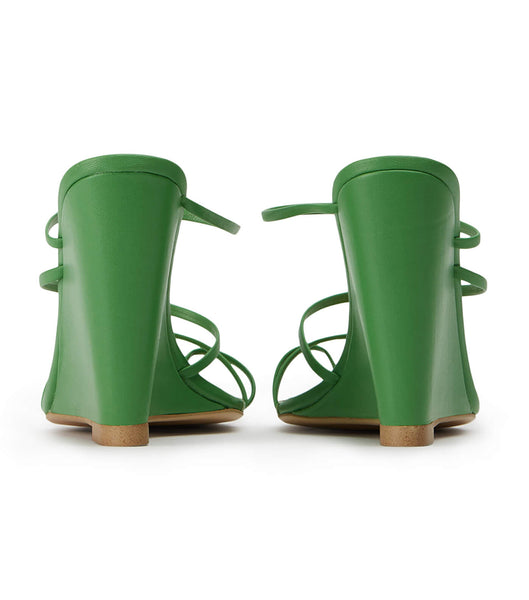 Green Tony Bianco Gaia Acid Green 11cm Wedges | QPHUV77979