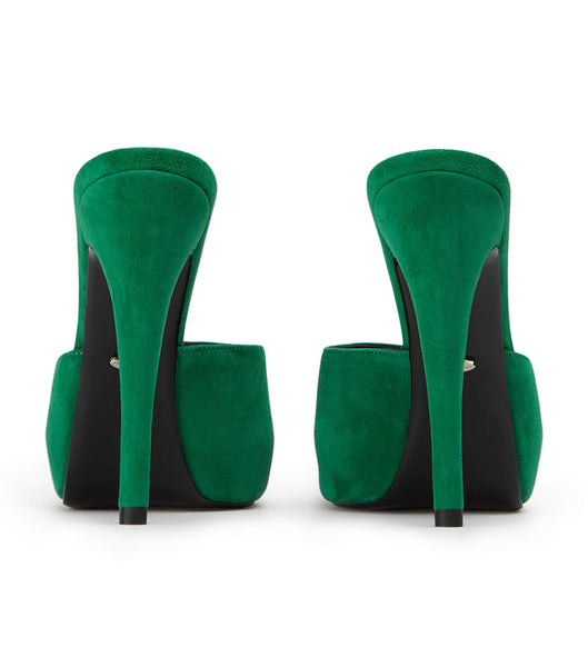 Green Tony Bianco Love Jade Suede 12cm Platform Shoes | PHDFL21672