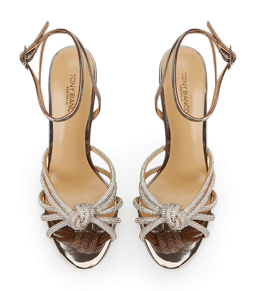 Grey Tony Bianco Kyla Gunmetal Shine 11cm Event Heels | PPHQX73621