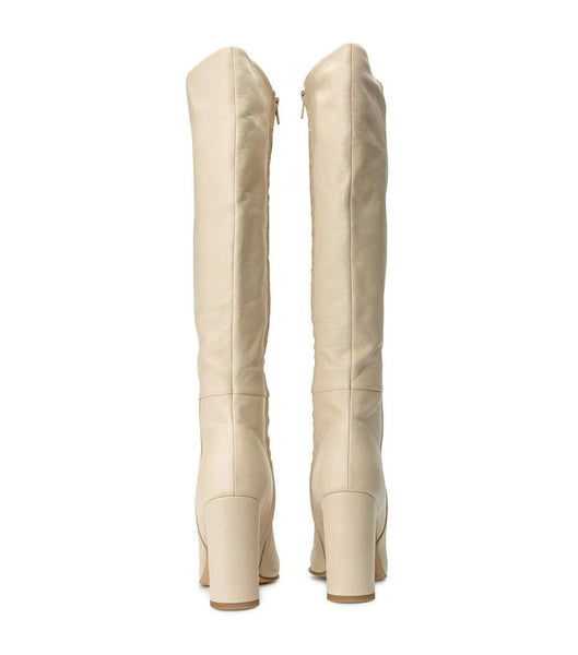 Light Yellow Tony Bianco Bellez Vanilla Venice 9.5cm Heeled Boots | PHEAH23484