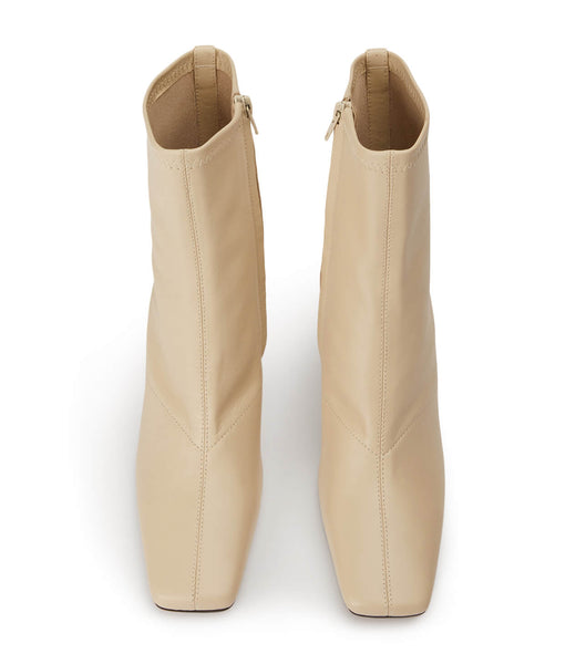 Light Yellow Tony Bianco Fomo Vanilla Nappa 8cm Ankle Boots | DPHVO68660