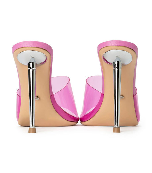 Pink / Pink Tony Bianco Mylo Pink Vinylite/Pink 10.5cm Stiletto Heels | PHXBR78989