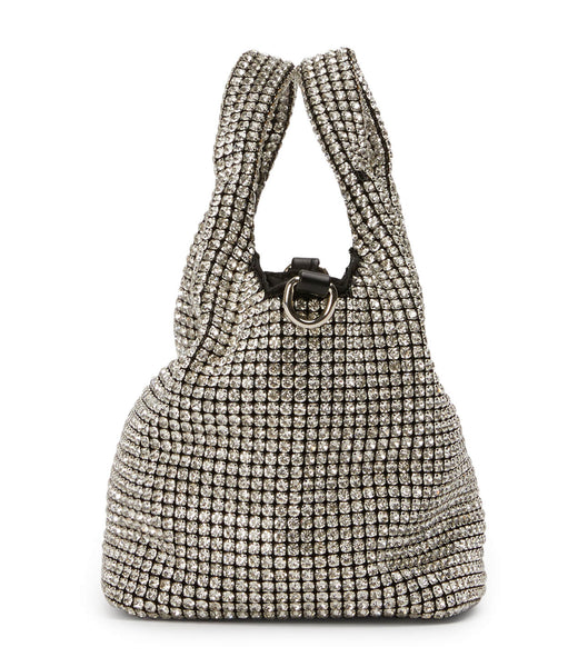 Silver Tony Bianco Angie Clear Crystal Mini Handbags Accessories | PHEAH19528
