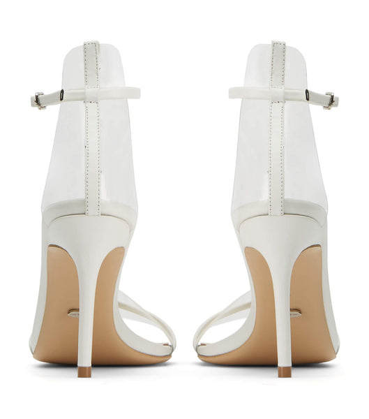 Silver Tony Bianco Houston Milk Capretto 8.5cm Low Heels | PHQAV56863