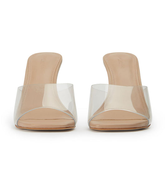 Skin Color Tony Bianco Alessi Clear Vinylite/Skin 10cm Bridal Heels | EPHHC59751