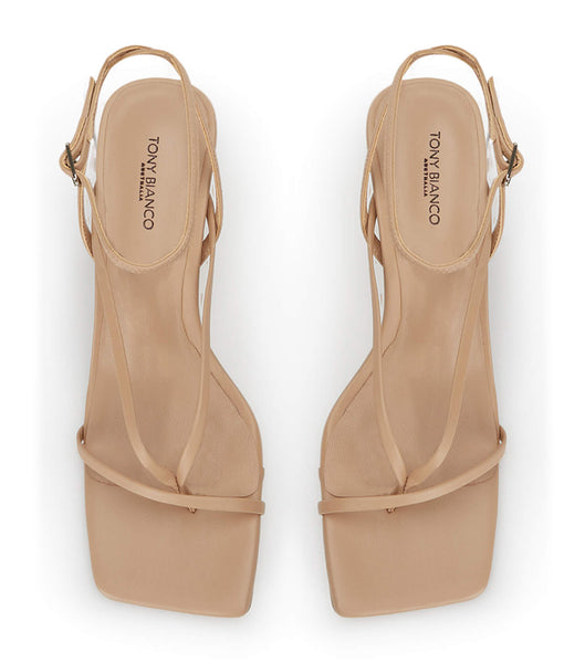 Skin Color Tony Bianco Avi Skin Nappa 6.5cm Strappy Heels | PHEAH30037