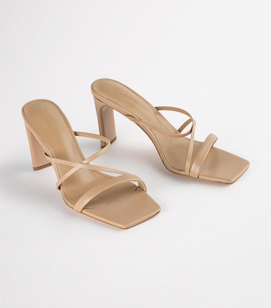 Skin Color Tony Bianco Classic Skin Nappa 8.5cm Strappy Heels | UPHTG45912