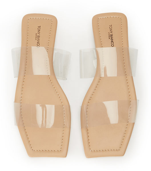 Skin Color Tony Bianco Etro Clear Vinylite/Skin 1.5cm Sandals | PHNEJ25373