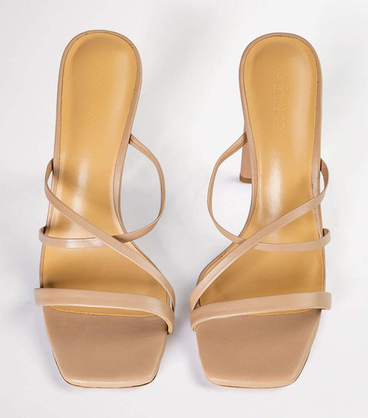 Skin Color Tony Bianco Fior Skin Sheep Nappa 11cm Strappy Heels | PHJZR36315