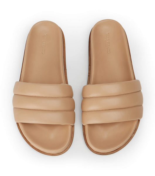 Skin Color Tony Bianco Lucas Skin Nappa 1.5cm Slides | MPHFT99259