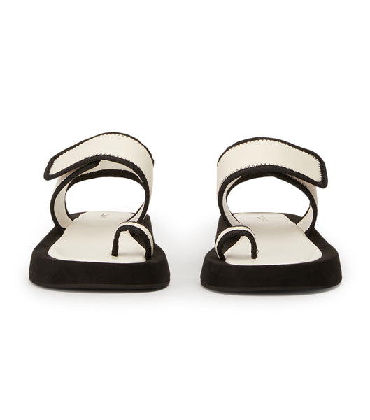White / Black Tony Bianco Iso White/Black Neoprene 3.5cm Sandals | LPHTR78364
