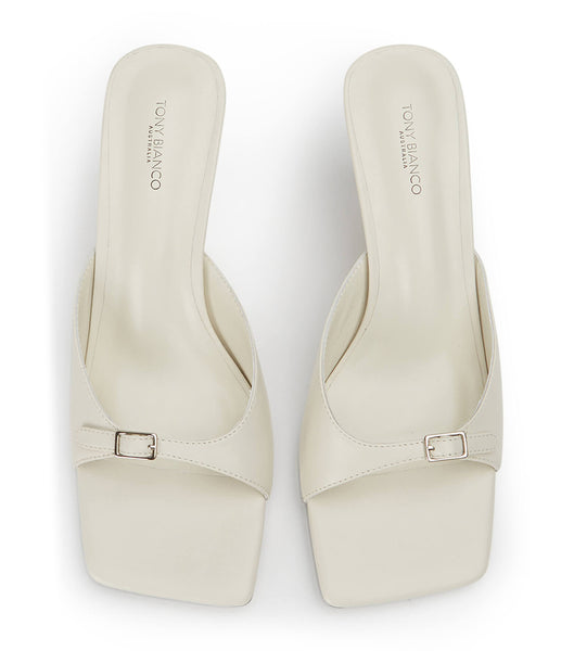 White Tony Bianco Asar Dove Nappa 6.5cm Stiletto Heels | PHNEJ53655