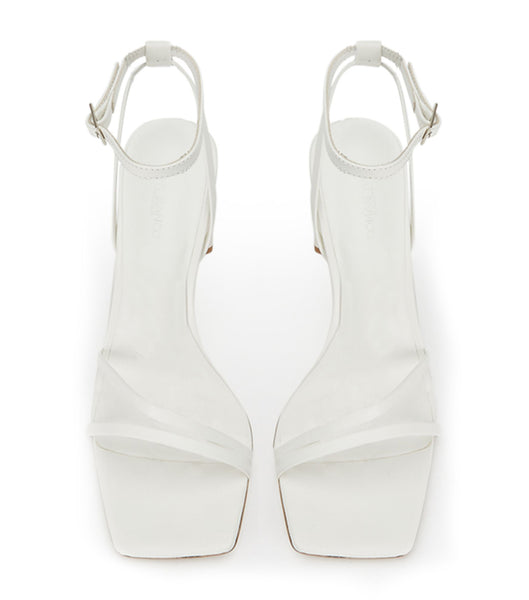 White Tony Bianco Corso Milk Capretto 8.5cm Stiletto Heels | PHDYB38309