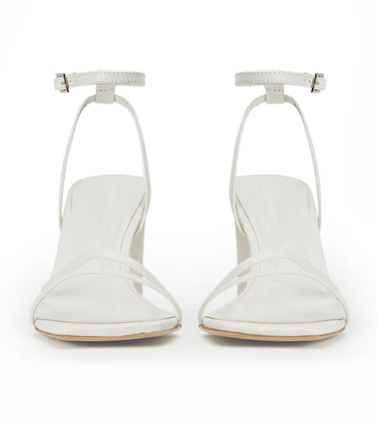 White Tony Bianco Corso Milk Capretto 8.5cm Stiletto Heels | PHDYB38309