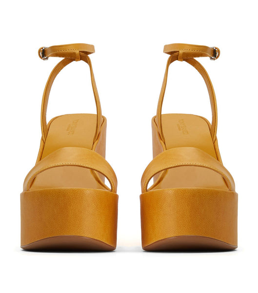 Yellow Tony Bianco Vesna Cantelope Antiq 13cm Platform Shoes | PPHQX95983