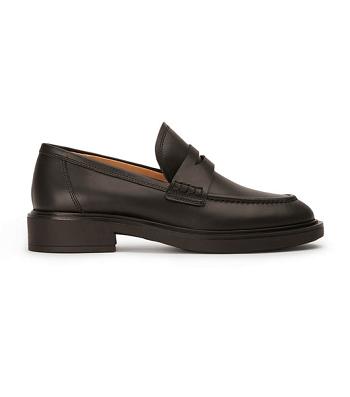 Black Tony Bianco Cherish Black Turin 4.5cm Loafers | DPHVO99686