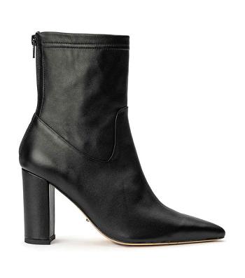 Black Tony Bianco Ellie Black Nappa 8.5cm Ankle Boots | LPHSX73142