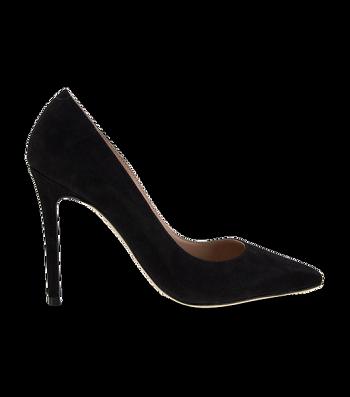 Black Tony Bianco Lotus Black Kid Suede 10.3cm Stiletto Heels | QPHUV83518