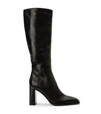 Black Tony Bianco Rylee Black Venice 8.5cm Heeled Boots | PHJBT96816