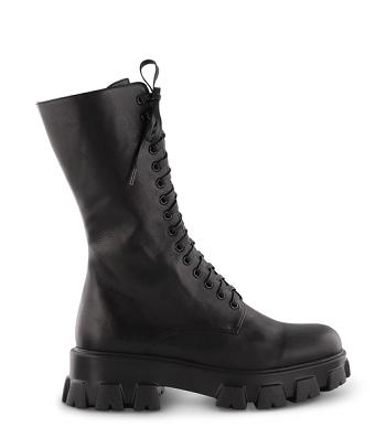 Black Tony Bianco Seattle Black Como 5cm Knee High Boots | APHDF75895