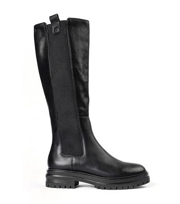 Black Tony Bianco Winx Black Venice 4.5cm Mid Calf Boots | PHXMI15617