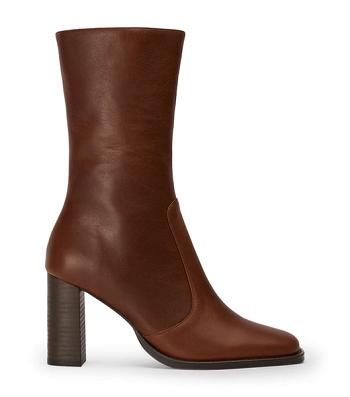 Brown Tony Bianco Atlanta Cognac 8.5cm Ankle Boots | FPHUI39238