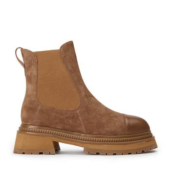 Brown Tony Bianco Hurricane Saddle Suede 5.5cm Ankle Boots | PHIIZ66431