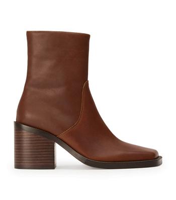 Brown Tony Bianco Prince Cognac 8cm Ankle Boots | PHEGJ68424
