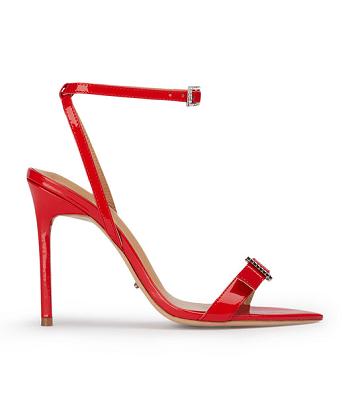 Deep Red Tony Bianco Mopsy Scarlet Patent 10.5cm Bling Heels | MPHFT19229