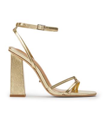 Gold / Metal Tony Bianco Nix Gold Nappa Metallic 10.5cm Event Heels | SPHNY62612