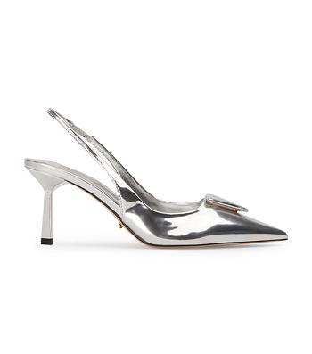 Silver Tony Bianco Bertie Silver Shine 7.5cm Event Heels | YPHGT33097